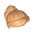 LEGO® Minifigure, Hair Female Ponytail and Swept Sideways Fringe 87990 mittelnougat