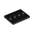 LEGO® Tile, Modified 3 x 4 with 4 Studs in Center 88646 schwarz