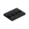 LEGO® Tile, Modified 3 x 4 with 4 Studs in Center with White Dots and Sparkles / Stars Pattern 88646pb012 schwarz