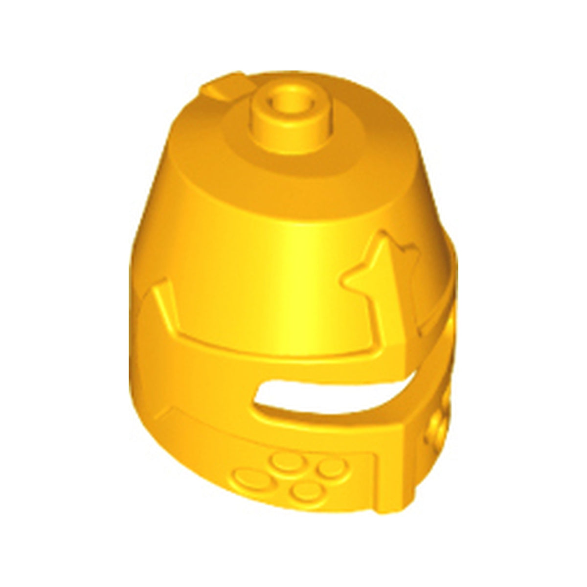 LEGO® Minifigure, Headgear Helmet Castle Closed with Eye Slit (Great Helm / Barrel Helm) 89520 hellorange