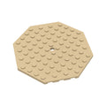 LEGO® Plate, Modified 10 x 10 Octagonal with Hole 89523 beige