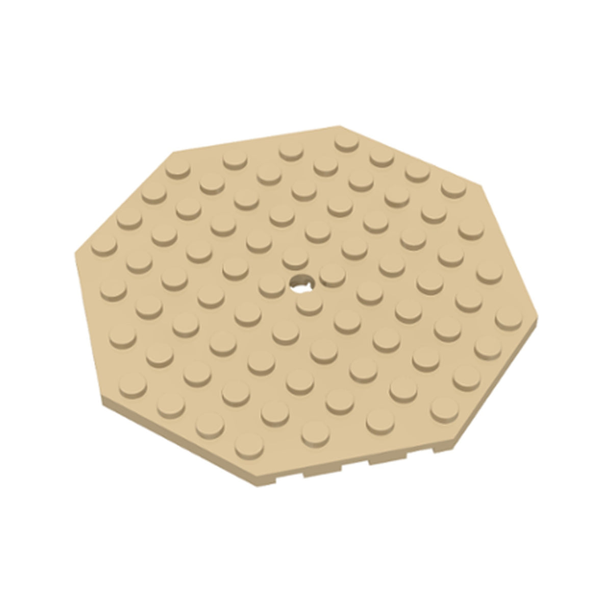 LEGO® Plate, Modified 10 x 10 Octagonal with Hole 89523 beige