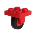 LEGO® Plate, Modified 2 x 2 with Wheel Holder Bottom with Red Wheel with Black Tire 14mm D. x 4mm Smooth Small Single (8 / 3464c01) 8c01 rot
