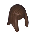 LEGO® Minifigure, Hair Female Long Straight with Left Side Part 92083 dunkelbraun