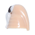 LEGO® Minifigure, Headgear Head Top, SW Ceran Skull Top with White Ponytail Hair Ki-Adi-Mundi Pattern 92753pb01 hellnougat