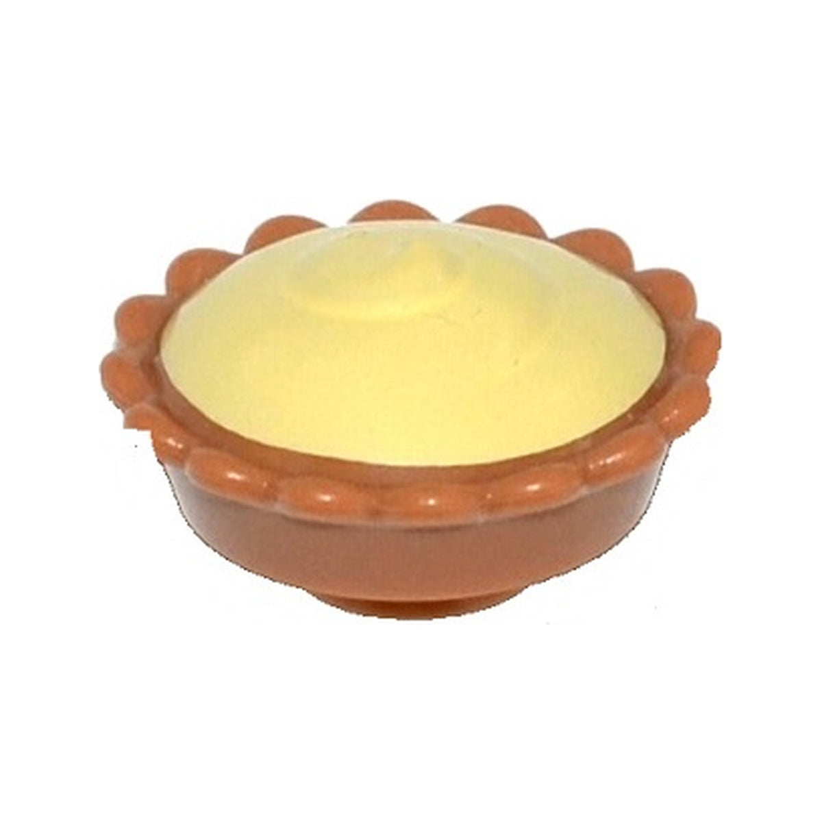 LEGO® Pie with Bright Light Yellow Cream Filling Pattern 93568pb02 mittelnougat