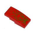LEGO® Slope, Curved 4 x 2 with Gold Swirls Pattern (Sticker) - Set 70728 93606pb027 rot