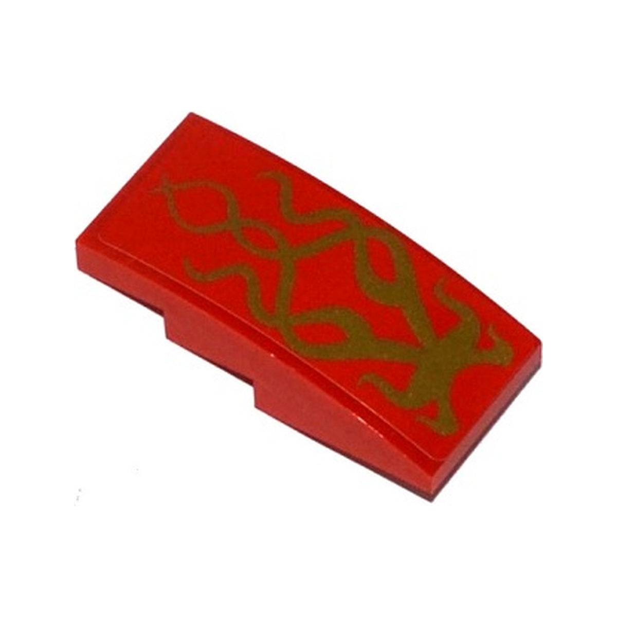 LEGO® Slope, Curved 4 x 2 with Gold Swirls Pattern (Sticker) - Set 70728 93606pb027 rot