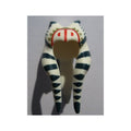 LEGO® Minifigure, Headgear Headdress SW Togruta Montrals Long with Dark Blue Stripes, Olive Green and Red Markings Pattern (Shaak Ti) 93696pb01 weiss
