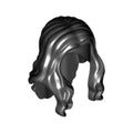 LEGO® Minifigure, Hair Long Wavy with Center Part 95225 schwarz