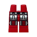 LEGO® Hips and Legs with Silver and Black Belt, Silver Armor Thigh Joints with Black Knee Pads Pattern (Spyrius, Exploriens) 970c00pb0019 rot