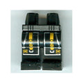LEGO® Hips and Legs with Alpha Team Arctic Silver Belt and Zippers, Orange Straps Pattern 970c00pb0036 schwarz