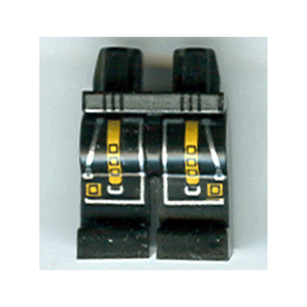 LEGO® Hips and Legs with Alpha Team Arctic Silver Belt and Zippers, Orange Straps Pattern 970c00pb0036 schwarz