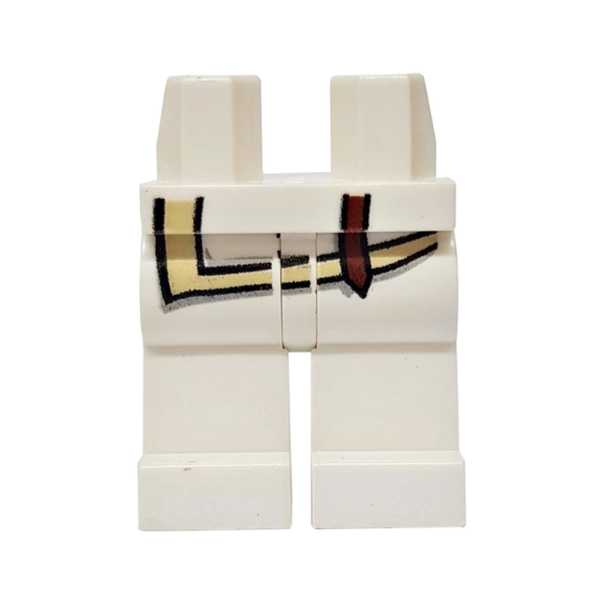 LEGO® Hips and Legs with Tan Shirt Edge and Brown Strap Pattern 970c00pb0127 weiss