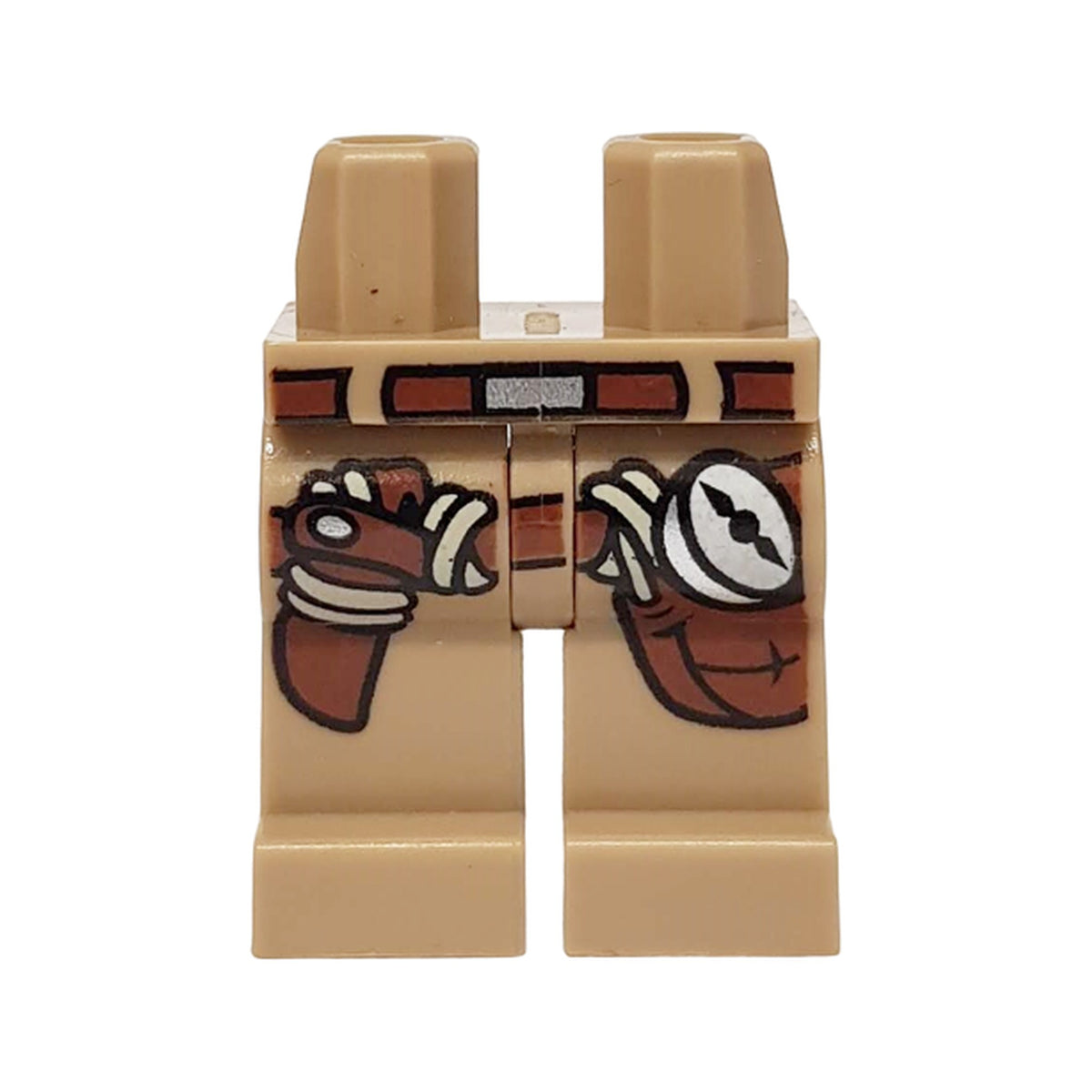 LEGO® Hips and Legs with Gunbelt and Compass Pattern 970c00pb0130 dunkelbeige
