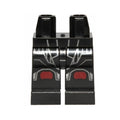 LEGO® Hips and Legs with SW Sith Trooper Armor with Silver and Dark Red Knee Pads Pattern 970c00pb0229 schwarz