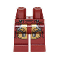 LEGO® Hips and Legs with Iron Man Gold and Silver Knee Plates Pattern 970c00pb0383 dunkelrot