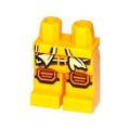 LEGO® Hips and Legs with Bright Light Yellow Sash and Medium Nougat Knee Pads Pattern 970c00pb0389 hellorange
