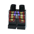 LEGO® Hips and Legs with Dark Red and Gold Robe with Silver Trim and Purple Sash Pattern 970c00pb0390 schwarz