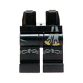 LEGO® Hips and Legs with Dark Bluish Gray and Gold Sash and Dark Bluish Gray Knotted Knee Straps Pattern 970c00pb0428 schwarz