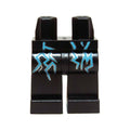 LEGO® Hips and Legs with Dark Azure and Silver Lightning Pattern 970c00pb0442 schwarz