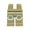 LEGO® Hips and Legs with SW Ground Crew White Knee Pads Pattern 970c00pb0454 olivgrün