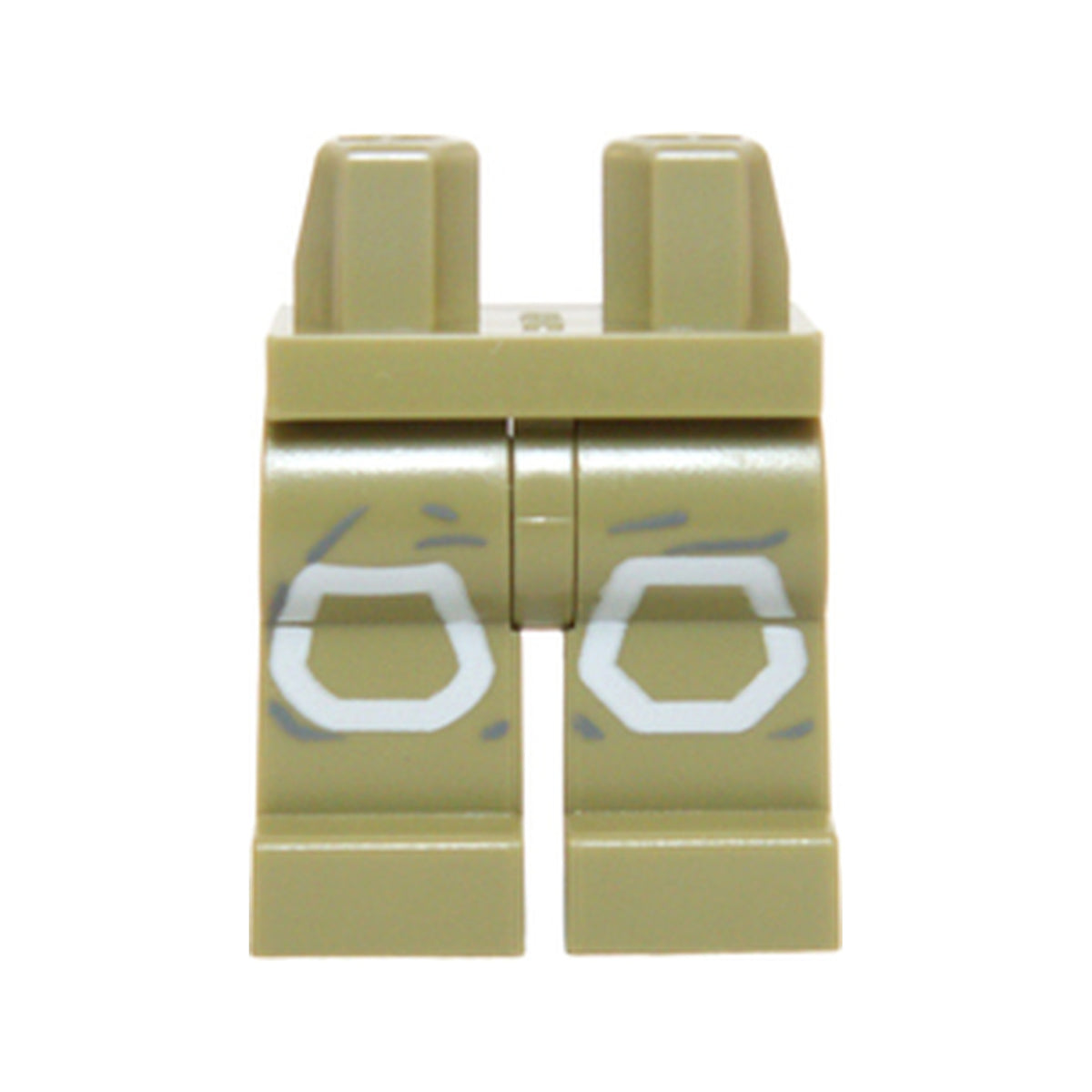 LEGO® Hips and Legs with SW Ground Crew White Knee Pads Pattern 970c00pb0454 olivgrün