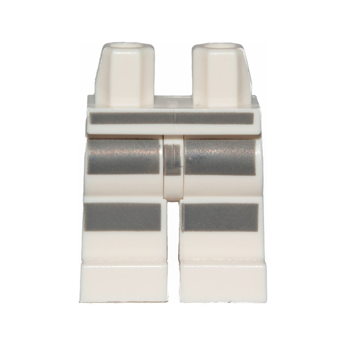 LEGO® Hips and Legs with Dark Bluish Gray Prison Stripes Pattern 970c00pb0466 weiss