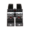 LEGO® Hips and Legs with Dark Red and Silver Scaled Armor and Boots with Rivets Pattern 970c00pb0484 schwarz