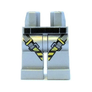 LEGO® Hips and Legs with Gray, Yellow and Black Harness Pattern 970c00pb0583