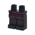 LEGO® Hips and Legs with Armor with Dark Red Diamonds and Belt Pattern 970c00pb0689 schwarz