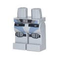 LEGO® Hips and Legs with Scuba Suit with Black Straps and Silver Buckles and Knee Pads Pattern 970c00pb0717 hellgrau