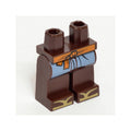 LEGO® Hips and Legs with Medium Nougat Sash, Sand Blue Coattails and Dark Tan Zori Sandals Pattern 970c00pb0768 dunkelbraun