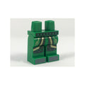 LEGO® Hips and Legs with Black Belt, Robe Tails with Gold Filigree and Trim, Dark Bluish Gray Toes Pattern 970c00pb0780 grün
