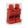 LEGO® Hips and Legs with Dark Red Diamonds, Black Knee Wrappings Pattern 970c00pb0794 rot