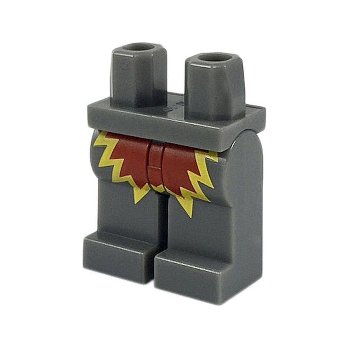 LEGO® Hips and Legs with Red and Yellow Explosion Pattern 970c00pb0806 dunkelgrau