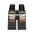 LEGO® Hips and Legs with Tan, Brown and Orange Overcoat Extension Pattern 970c00pb0844 schwarz