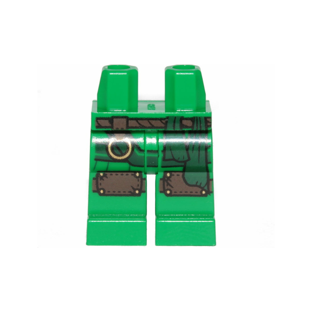 LEGO® Hips and Legs with Knee Pads, Ring and Dark Green Sash Pattern 970c00pb0969 grün