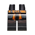 LEGO® Hips and Legs with Orange Sash and Knee Wrappings Pattern 970c00pb0980 schwarz