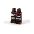 LEGO® Hips and Legs with Dark Red Sash, White and Light Bluish Gray Tunic Tail and Knee Wrappings Pattern 970c00pb0984 dunkelbraun