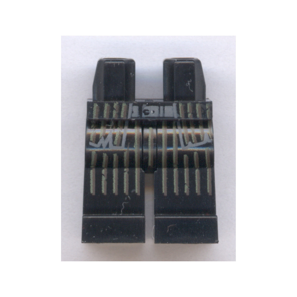 LEGO® Hips and Legs with White and Brown Striped Robe Pattern 970c00pb0989 schwarz