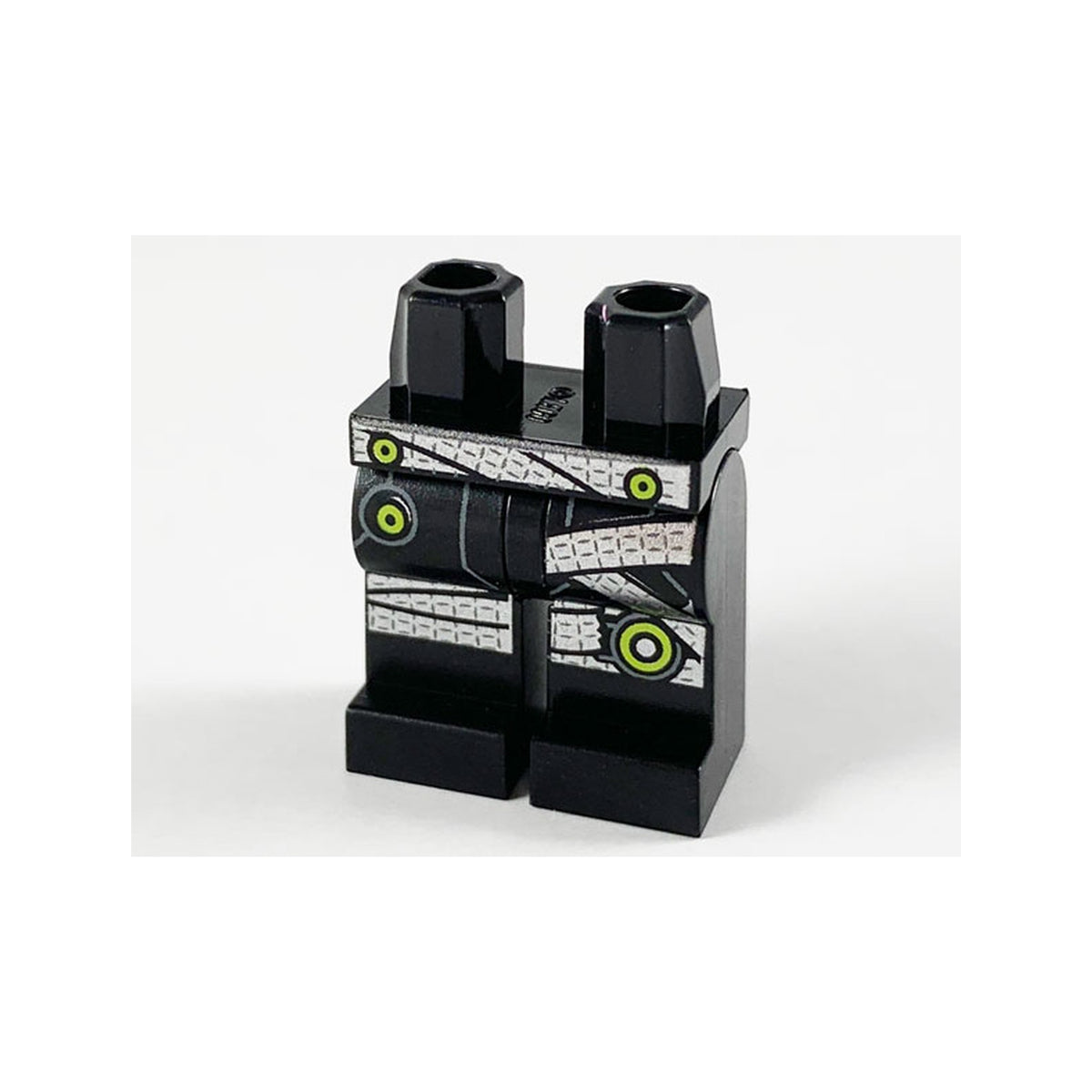 LEGO® Hips and Legs with Silver Belt and Wrappings, Lime Circles Pattern 970c00pb1053 schwarz