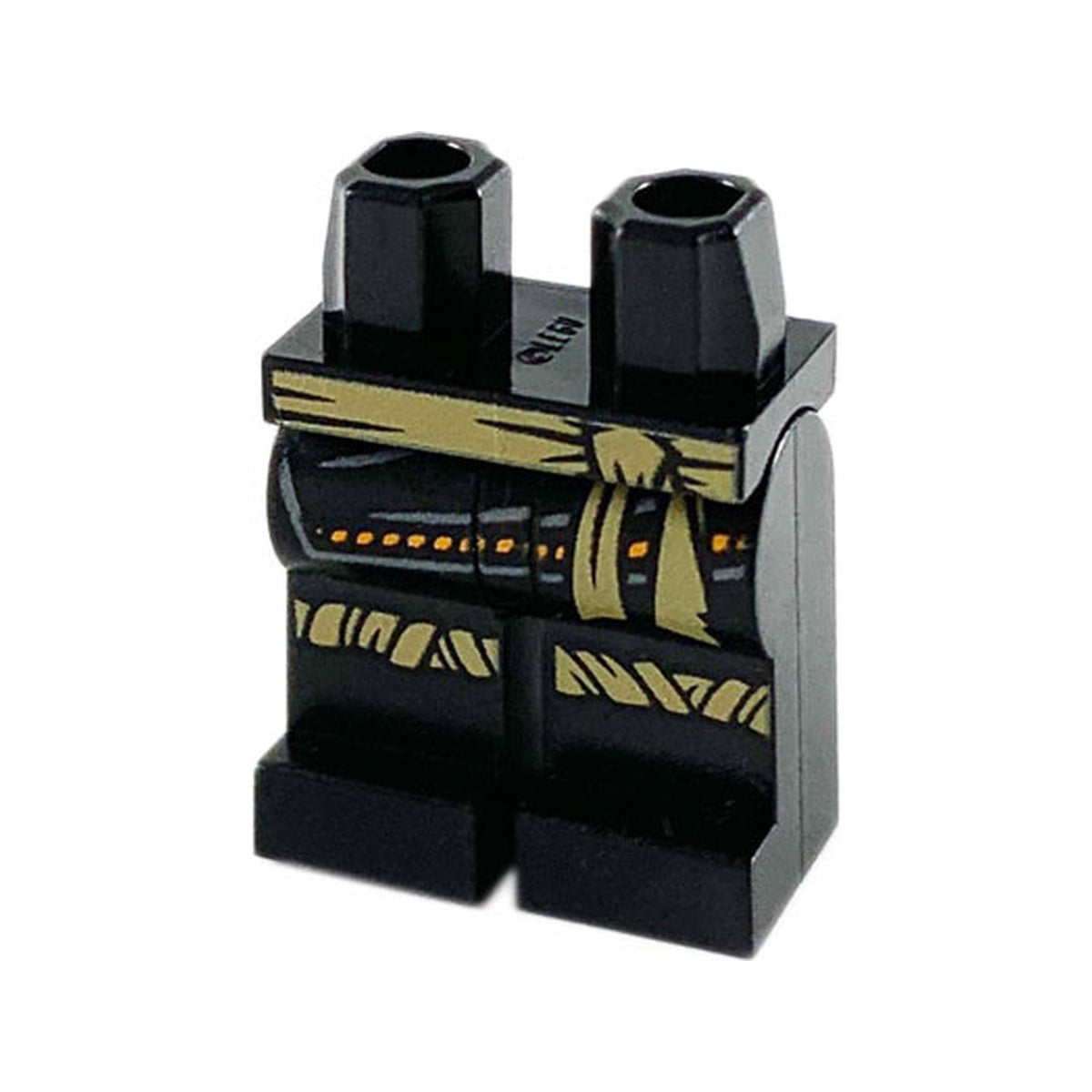 LEGO® Hips and Legs with Dark Tan Sash and Knee Wrappings Pattern 970c00pb1062 schwarz