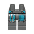 LEGO® Hips and Legs with SW Mandalorian Dark Azure Armor Plates Pattern 970c00pb1067 dunkelgrau