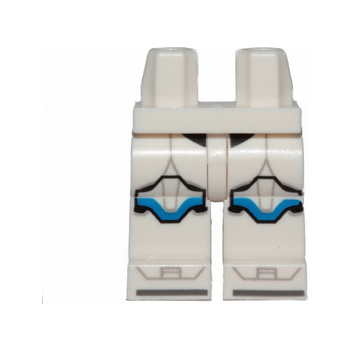 LEGO® Hips and Legs with SW Clone Trooper Armor and Black, Light Bluish Gray and Blue Markings and Knee Pads Pattern 970c00pb1115 weiss
