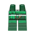 LEGO® Hips and Legs with Green Sash and Knee Wrappings Pattern 970c00pb1154 dunkelgrün