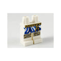 LEGO® Hips and Legs with Dark Tan Rope Belt, Blue Stripes and Tan Knee Wrappings Pattern 970c00pb1168 weiss