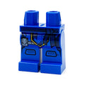 LEGO® Hips and Legs with Dark Blue Sash and Mesh and Light Bluish Gray Pouch Pattern 970c00pb1195 blau