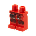 LEGO® Hips and Legs with Dark Red Sash, Pouch, and Knee Pads Pattern 970c00pb1223 rot