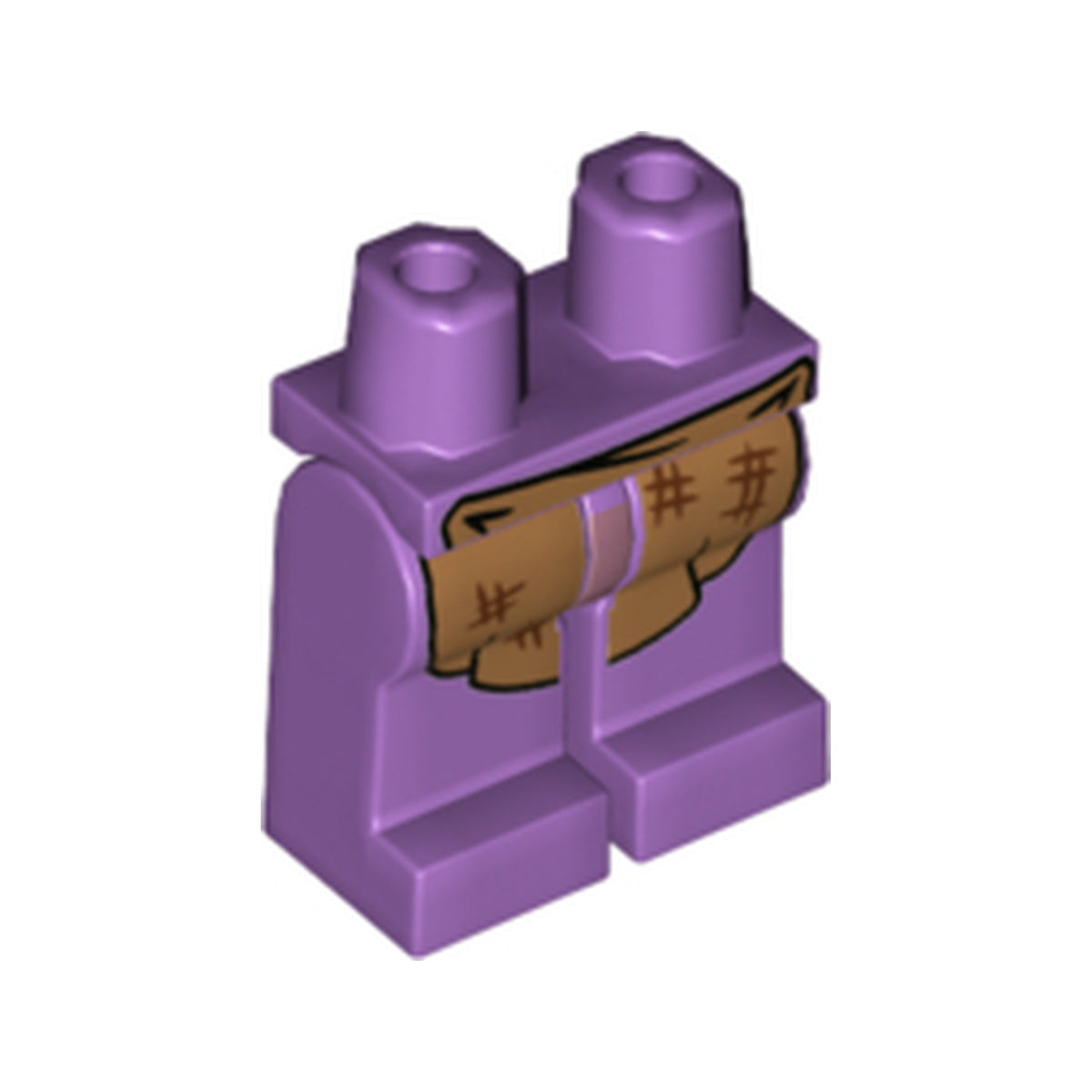 LEGO® Hips and Legs with Medium Nougat Apron Pattern 970c00pb1244 lavendel